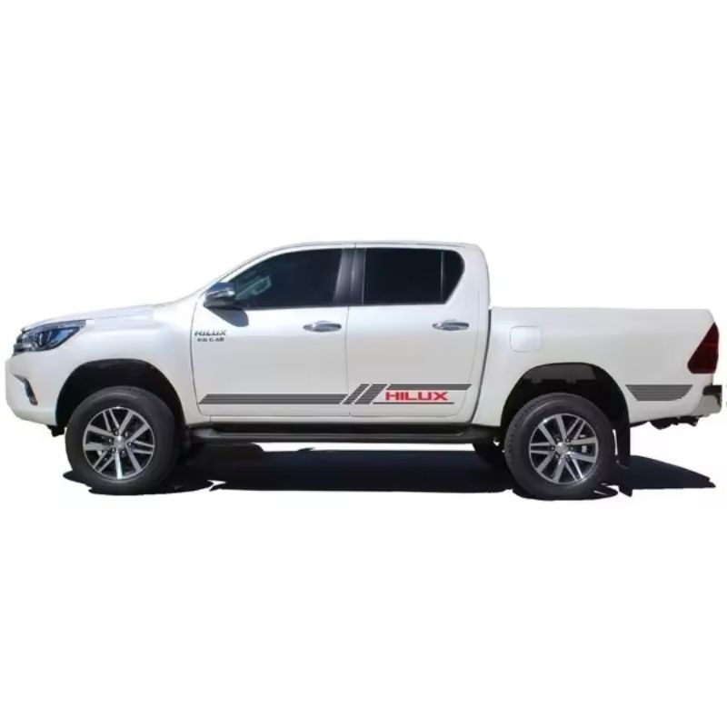 promo 1 set stiker mobil hilux Triton Strada Triton Navara single cabin Doble cabin stiker cutting s
