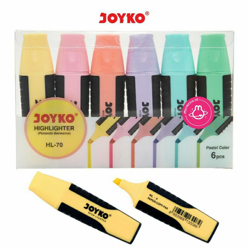 

TERMURAH ! SPIDOL HIGHLIGHTER STABILO JOYKO PER SET