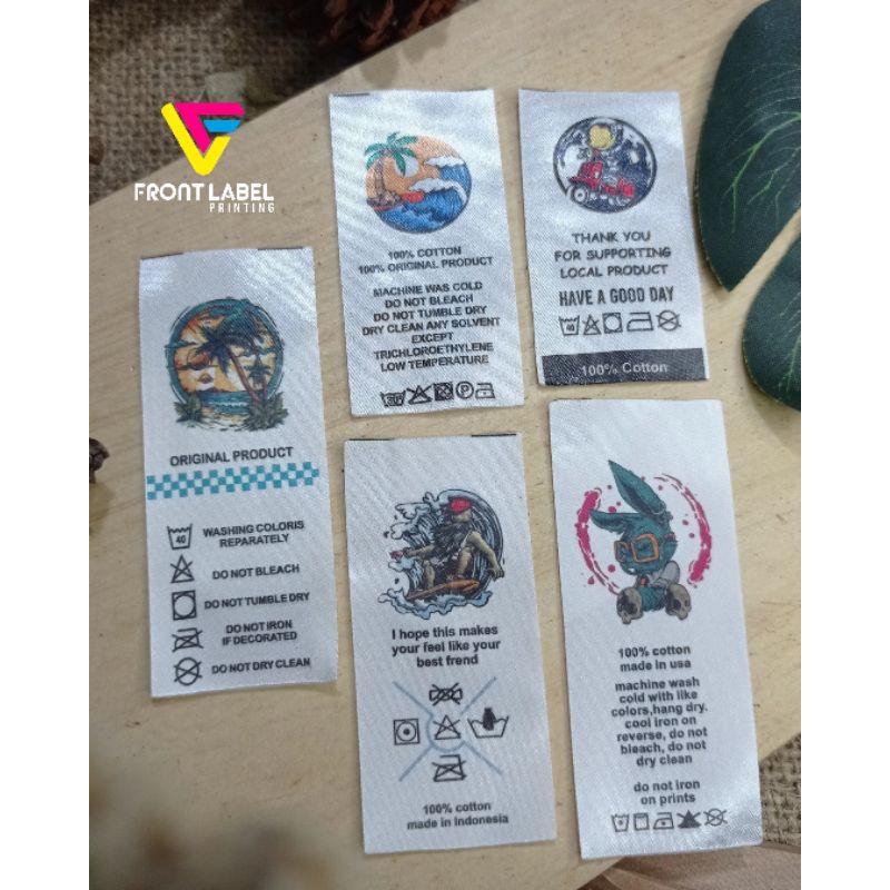 LABEL SATIN CUSTOM / LABEL SATIN FULL WARNA / LABEL BAJU / LABEL TAG WASHING / LABEL HIJAB / LABEL S