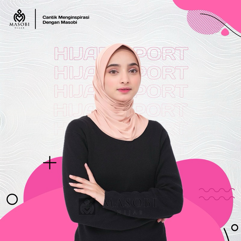Hijab Sport by Masobi Hijab | Hijab Olahraga | Hijab Sport Outfit | Hijab Sporty Premium