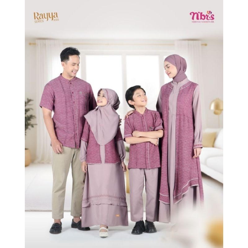 RAYYA SERIES NIBRAS 2025 ARETA MAROON BY NBRS FASHION DRESS BAJU BUSANA MUSLIM WANITA DEWASA BUSUI K