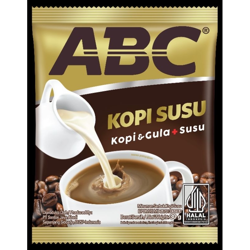 

Kopi Abc Susu 1 Sachet (30 Gram)