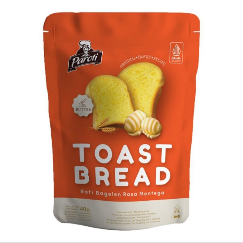 

Paroti Toast Roti Bagelen Rasa Mentega Pouch 40 g