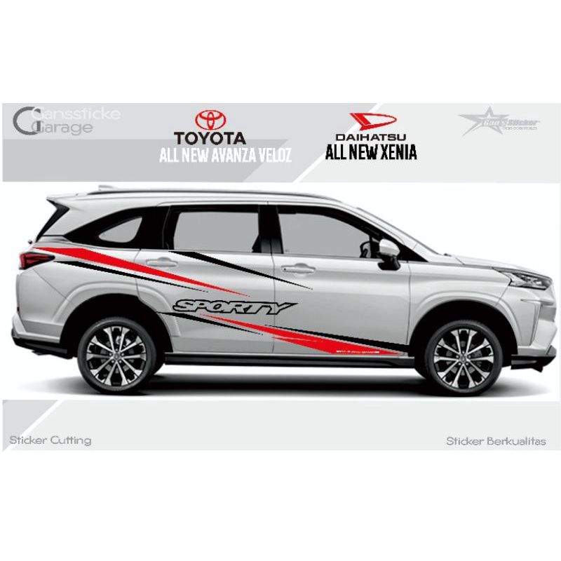 Sticker mobil Avanza Veloz sticker list terlaris mobil Avanza Veloz terbaru stiker mobil Avanza Velo