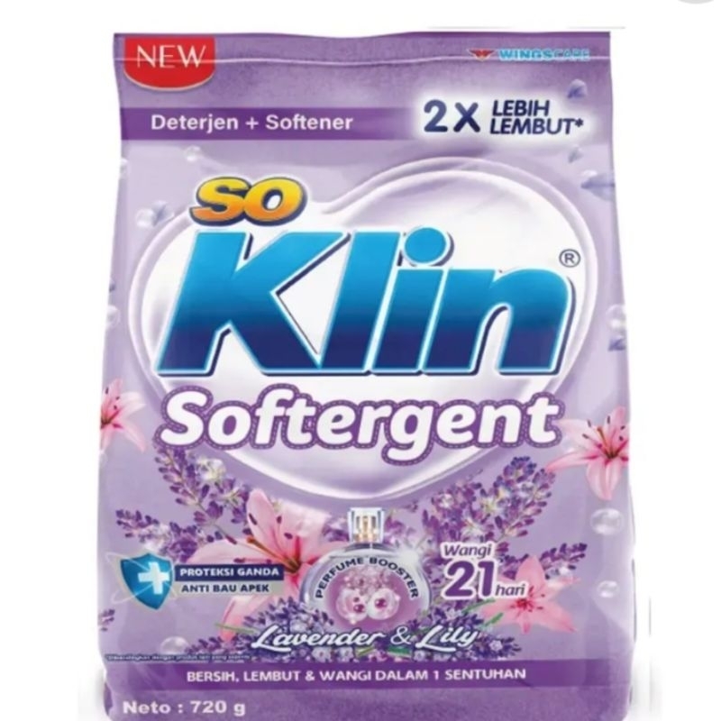 PROMO SOKLIN SOFTERGENT BUBUK 720gram / SOKLIN BUBUK 720 GRAM / DETERJEN BUBUK SOKLIN / SOKLIN DETER