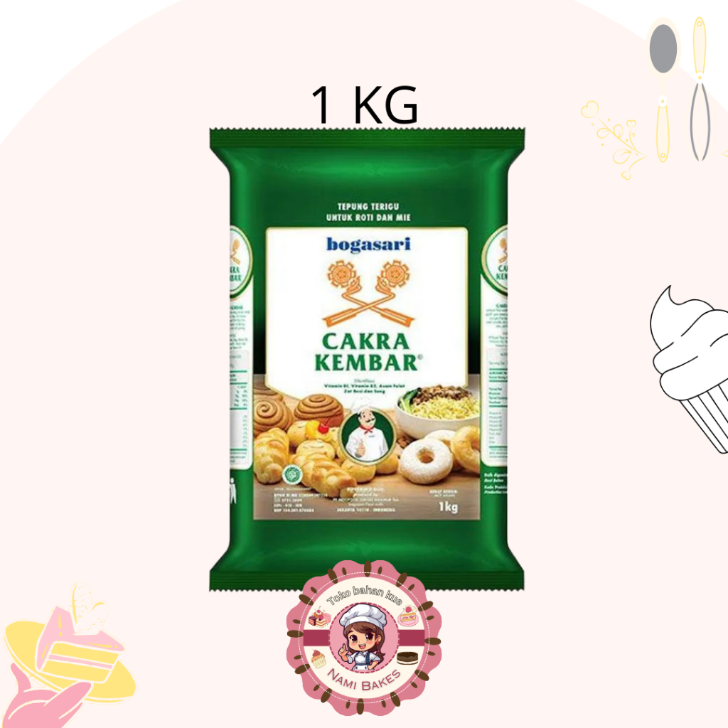 

Tepung Cakra Kembar Premium 1000 gram / 1 kg