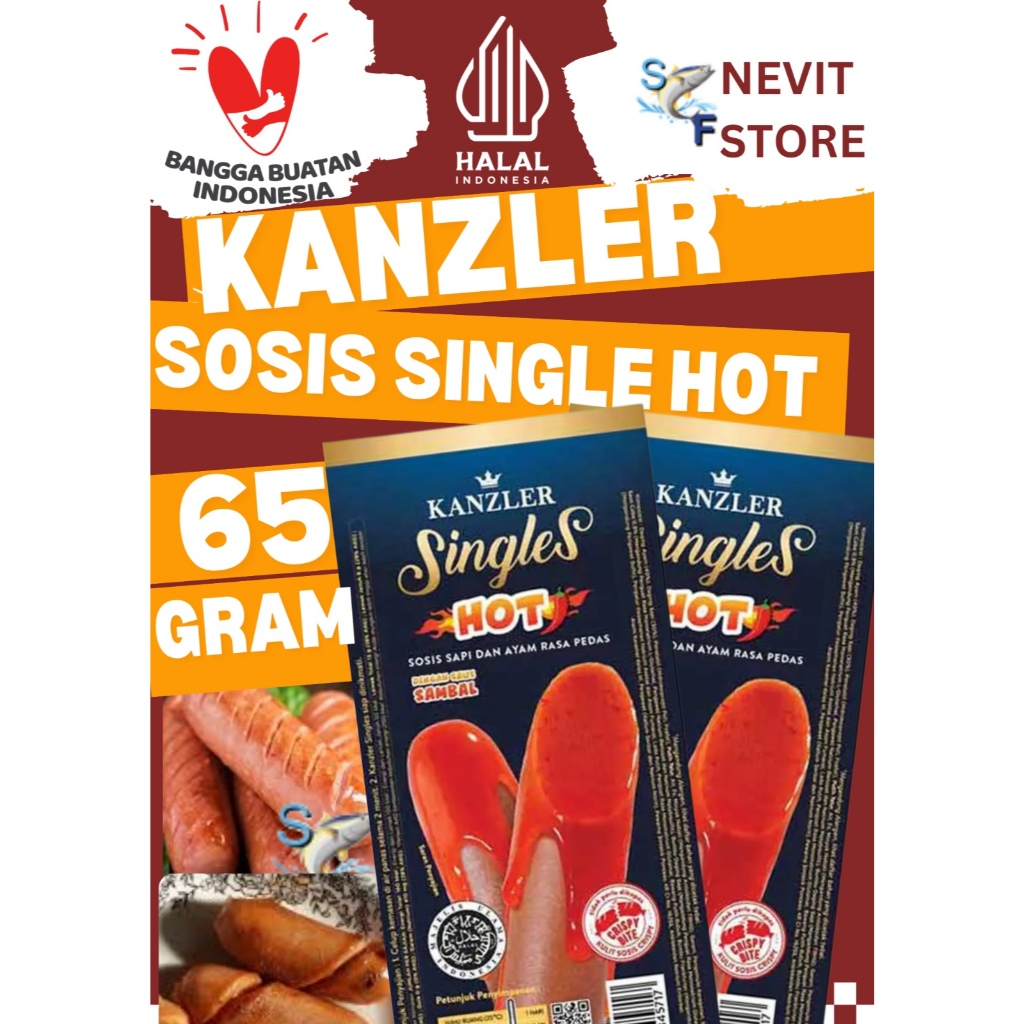 

Kanzler Singles Sosis Hot 65 Gram KANZLER SINGLES SOSIS HOT 65 GRAM | SOSIS KANZLER 65 GRAM