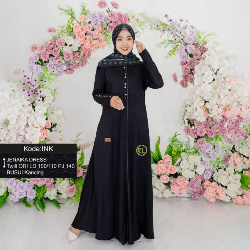DRESS TERBARU BY EL ZHAFF/TWILL BATIK PEKALONGAN ORI