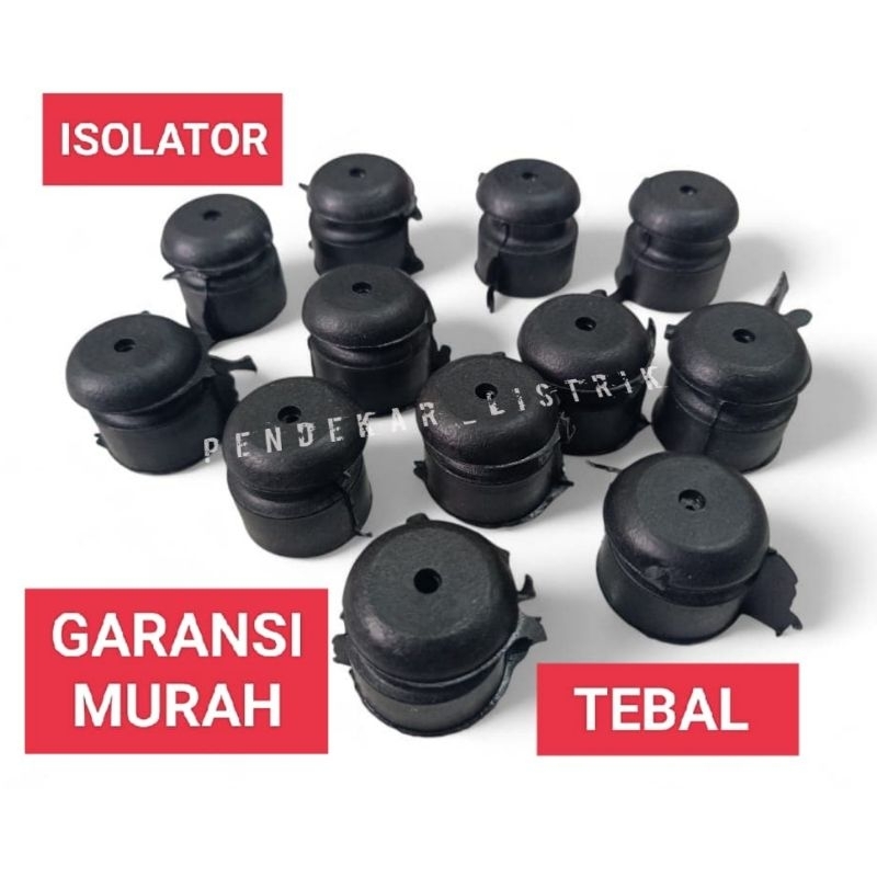 ISOLATOR INSTALASI LISTRIK HITAM TEBAL MURAH