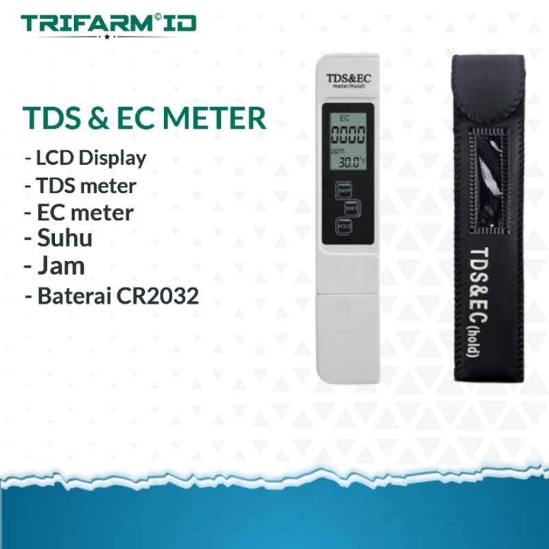 TDS & EC METER DIGITAL / TDS METER / TDS&EC CEK PPM NUTRISI HIDROPONIK