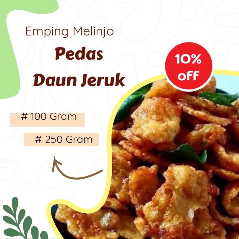 

Emping Melinjo / Blinjo Pedas Daun Jeruk isi 100 gram dan 250 gram