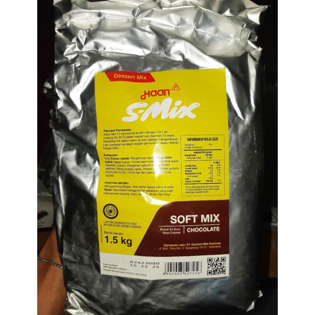 

Haan Soft Mix Cokelat | Bubuk Es Susu Cokelat 1,5 Kg
