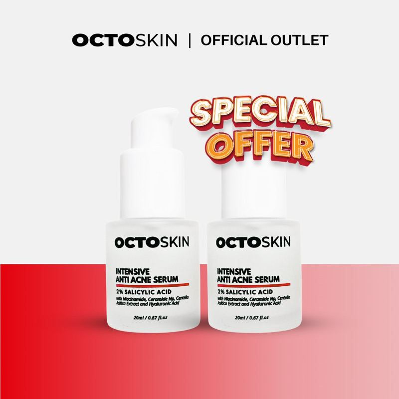 OCTOSKIN Paket Bundling 2pcs Intensive Anti Acne Serum 20ml
