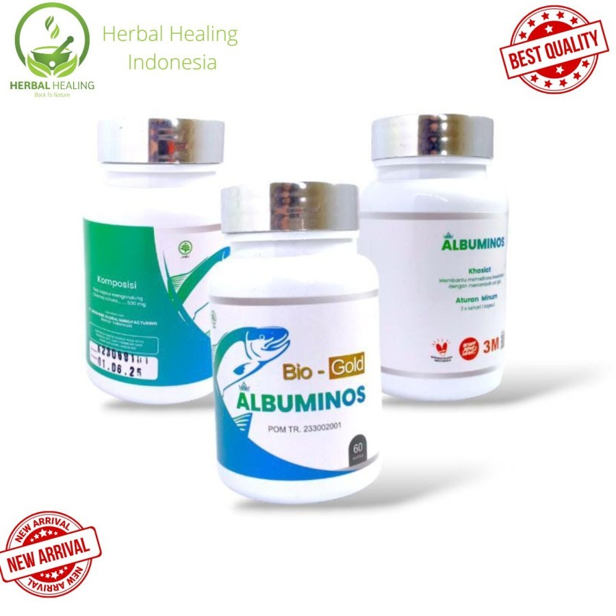 KAPSUL ALBUMINOS BIO GOLD Ekstrak Ikan Gabus Albumin ASLI IKAN GABUS