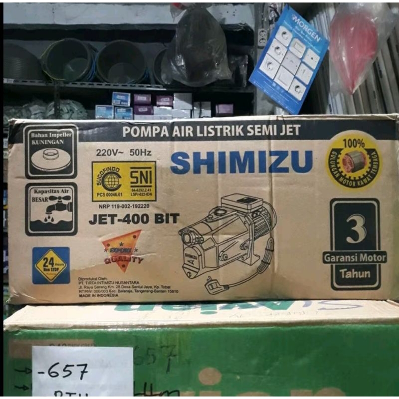 Pompa Air Shimizu Water Pump JET-400 BIT - AUTO SWITCH, TANPA P. TANK
