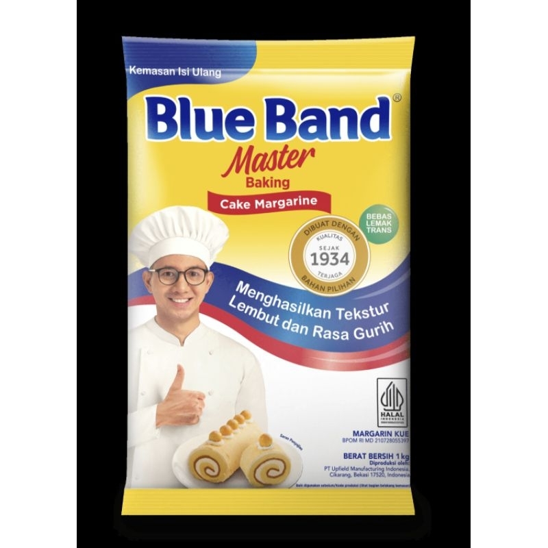 

Blue Band Cake Margarine Master 1Kg / 1 Kg Pillow Pack Blueband