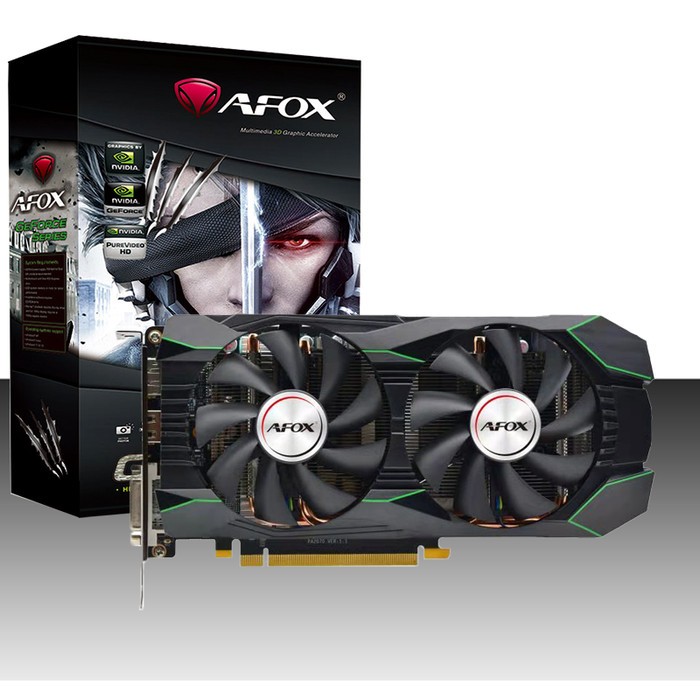 Vga Card Afox Gtx 1660 Ti 6gb Gddr6 Dual Fan New Garansi