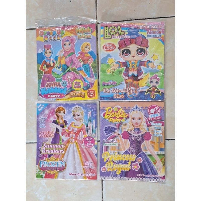 BONGKAR PASANG KERTAS (BP) DRESS UP BARBIE