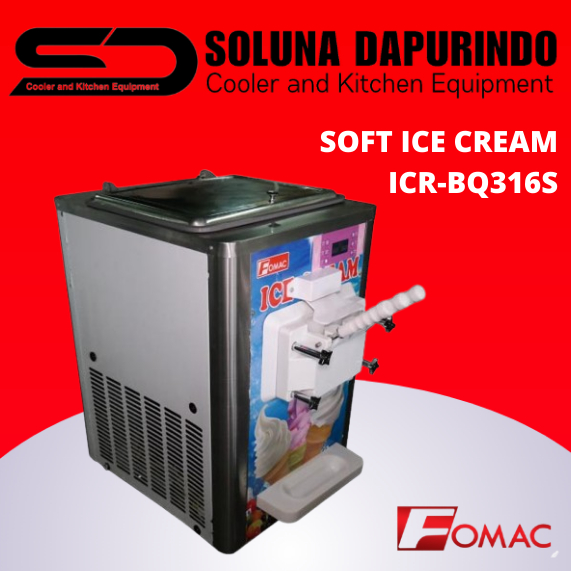 FOMAC Soft Ice Cream ICR-BQ316S / ICRBQ316S / Mesin Es krim Lembut