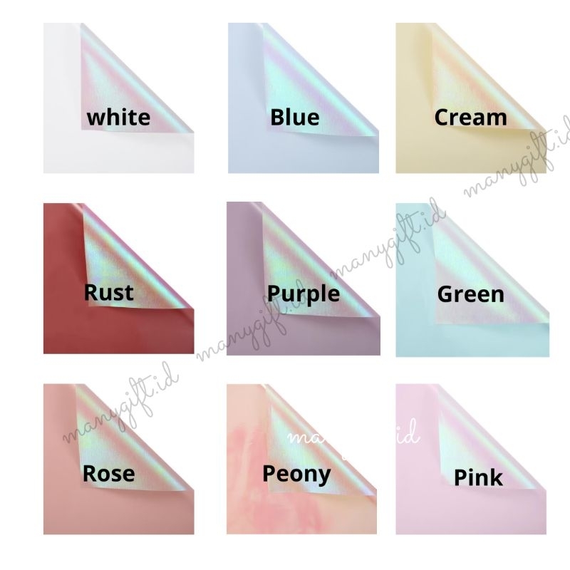 

CELLOPHANE HOLOGRAM WARNA KOREAN WRAP/SHIMMER