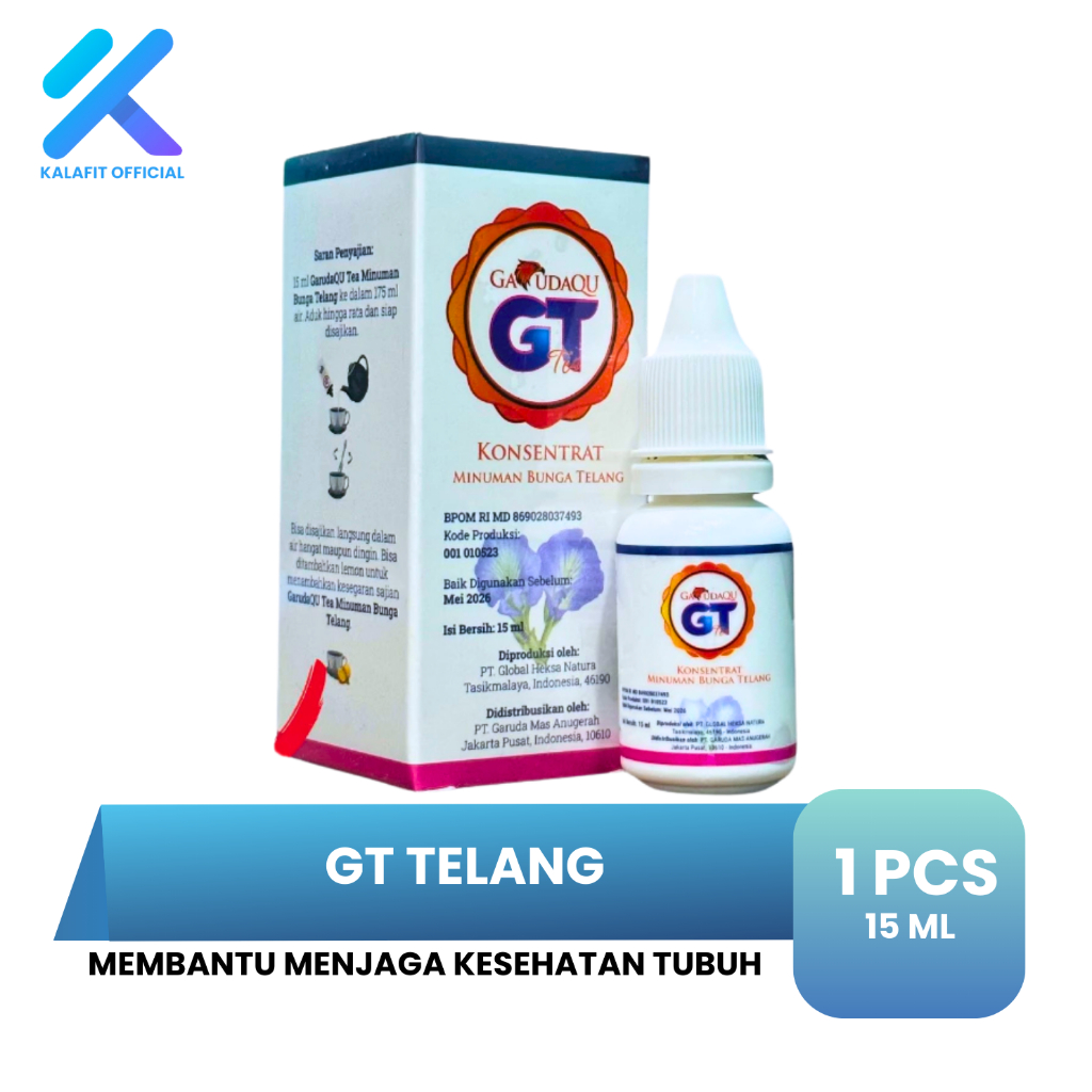 

GT Konsentrat Bunga Telang Atasi Rematik Asam Urat Kolesterol Minuman Bunga Telang 15ml