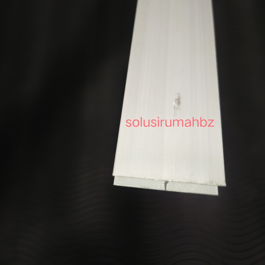 aluminium H sama sisi per10cm panjang potongan custom 30x7mm kanopi polycarbonat polikarbonat ATAP