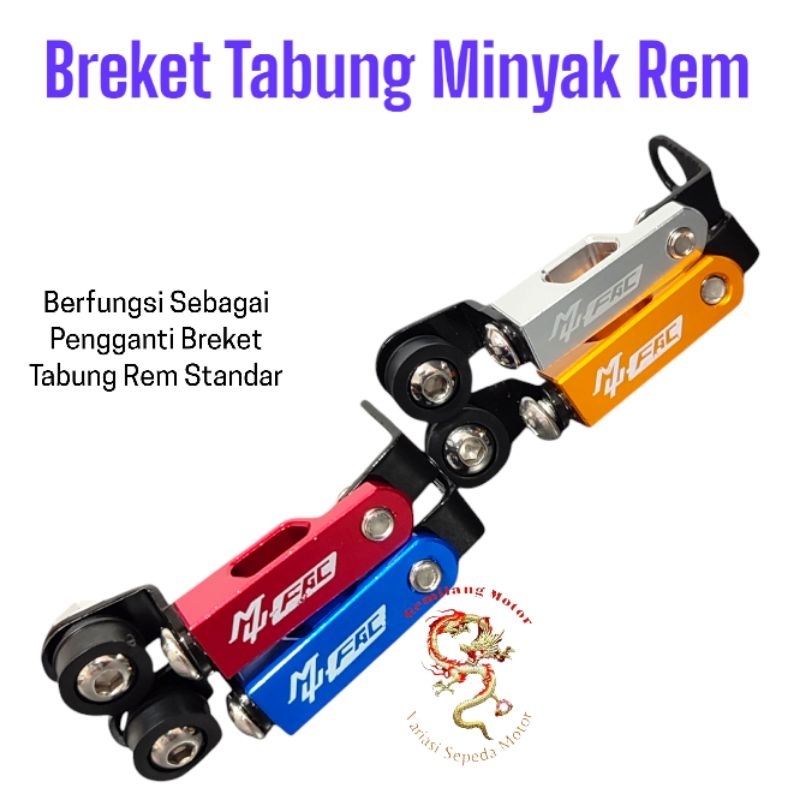 BREKET TABUNG MINYAK REM BREKET DUDUKAN TABUNG MINYAK REM DEPAN MOTOR UNIVERSAL FULL CNC