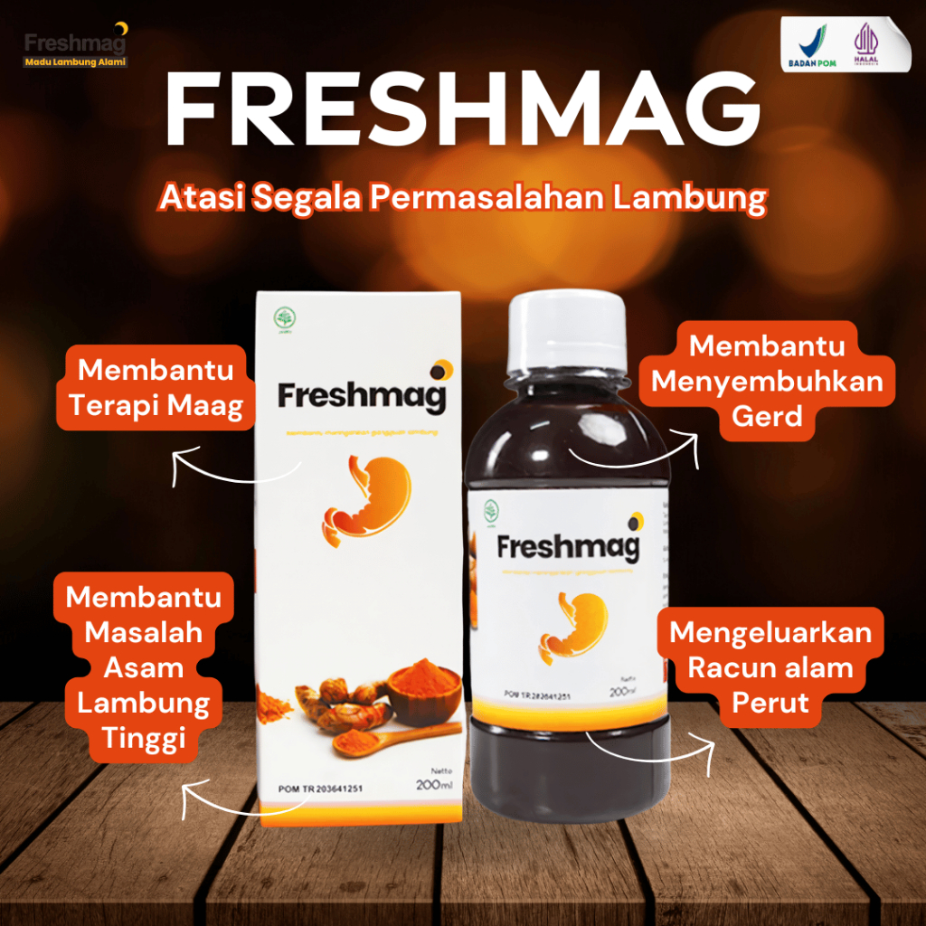 

PROMO MADU FRESHMAG - Atasi Sakit Perut Kembung Mual Muntah & Asam Lambung GERD Original