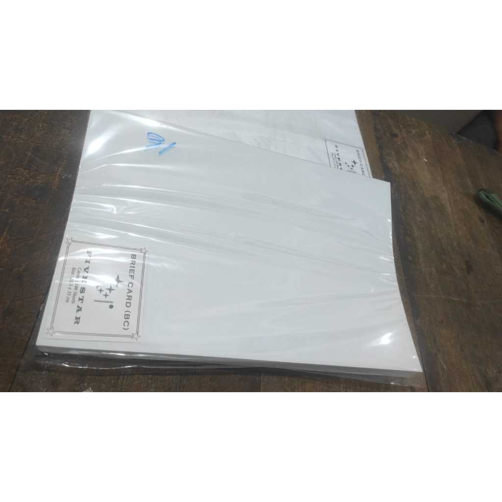

Kertas Brief Card (BC) Folio Kertas BC Folio 100 lembar - putih white