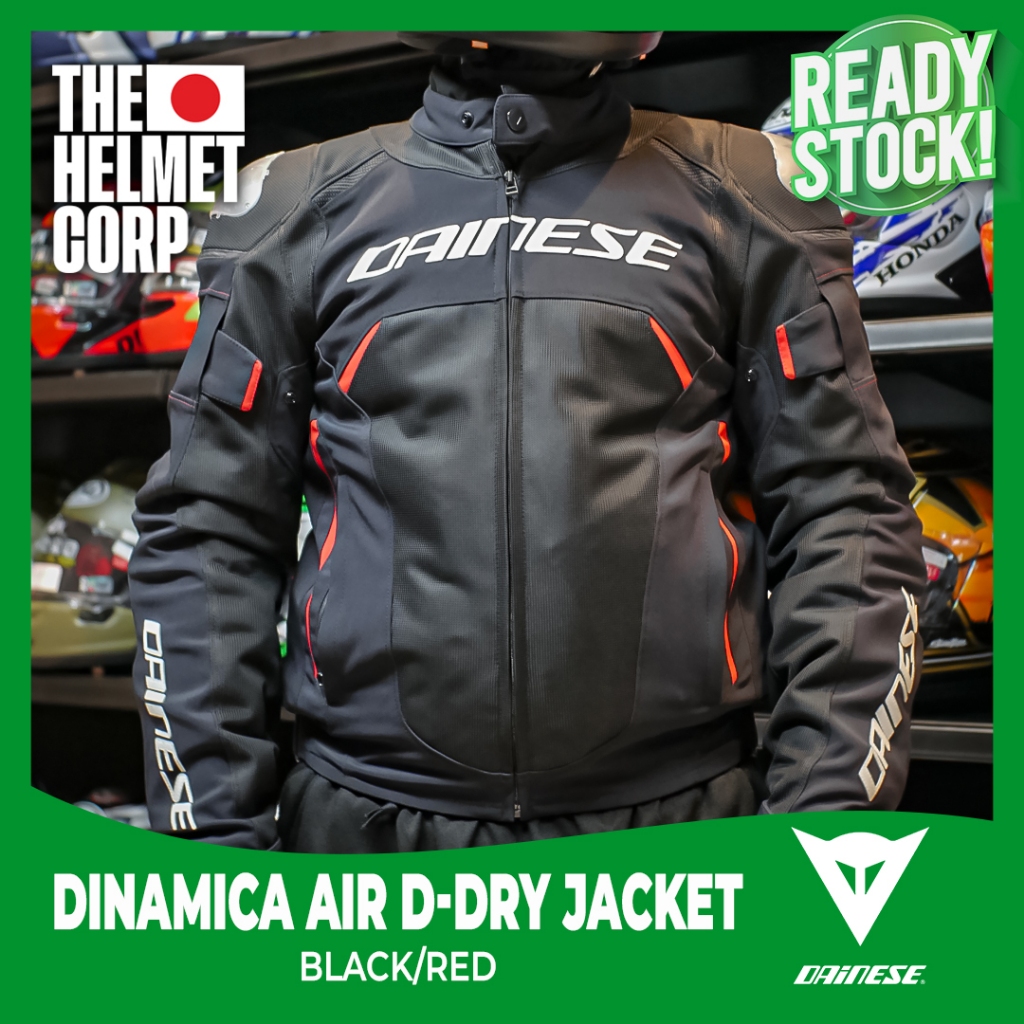 JACKET DAINESE DINAMICA AIR D-DRY BLACK/RED JAKET MOTOR RIDING TOURING