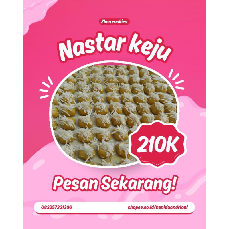

Zen Cookies Nastar Keju 210K Pesan Sekarang!