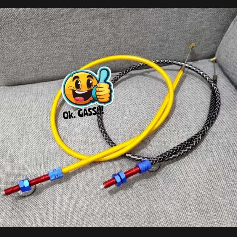 Kabel Kopling Serat Karbon / Tali Kabel Kopling Serat Carbon Universal / Universal RX KING, FU, TIGE