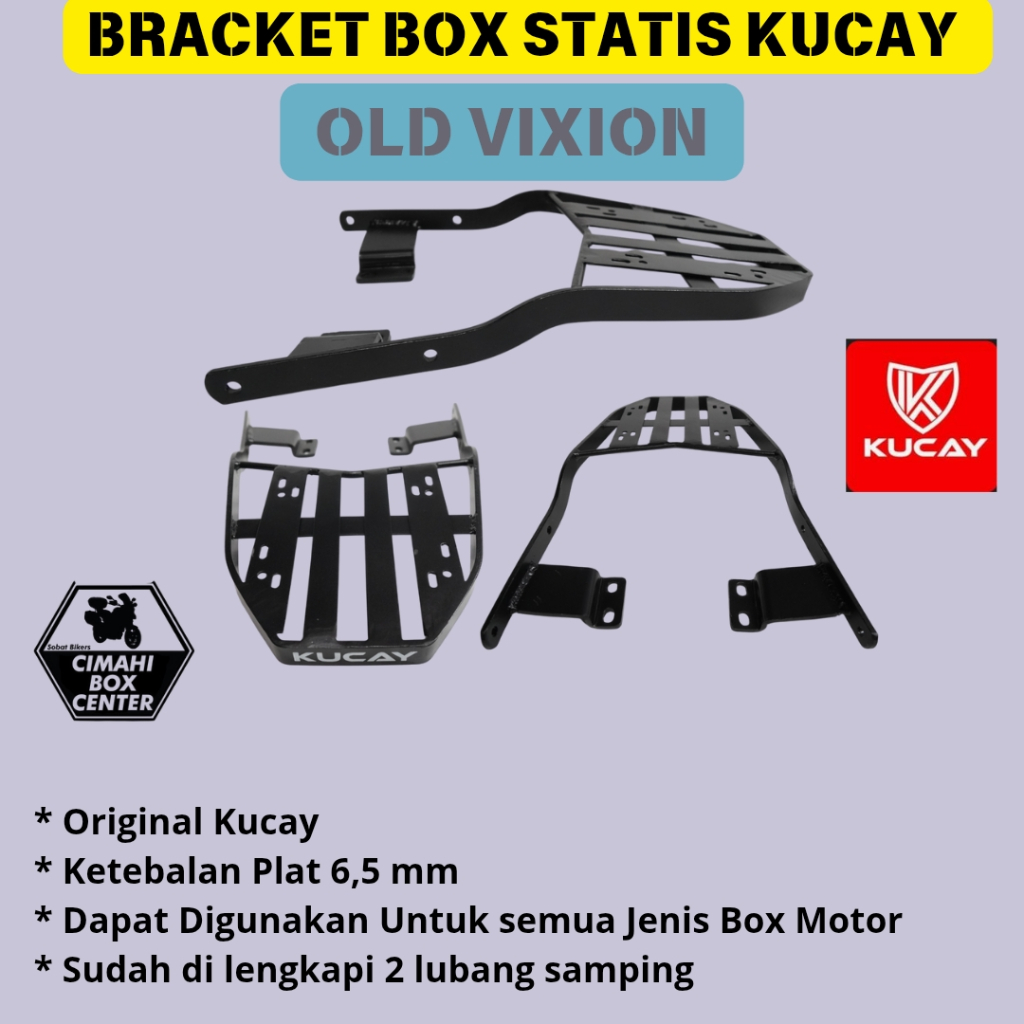 Bracket Breket Box Motor untuk Vixion lama Old Vixion Kucay Statis Cimahi Bandung shad givi kappa