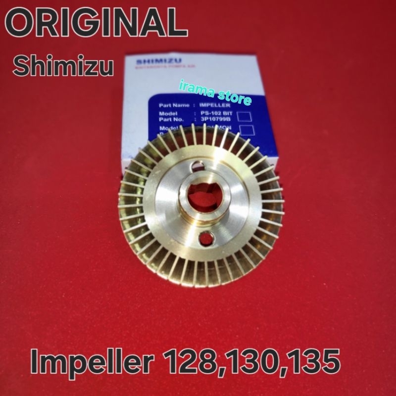 Kipas Impeller Shimizu PS 128/135/130/103 Impeller kuningan Pompa shimizu / Original 100%