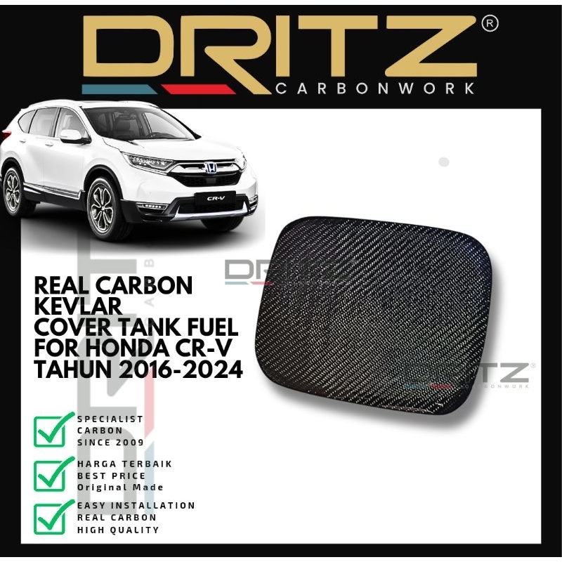 High Quality Asli Carbon Kevlar Cover Tank Bensin All New Crv / CRV Turbo 2016 17 17 19 20 21 22 23 