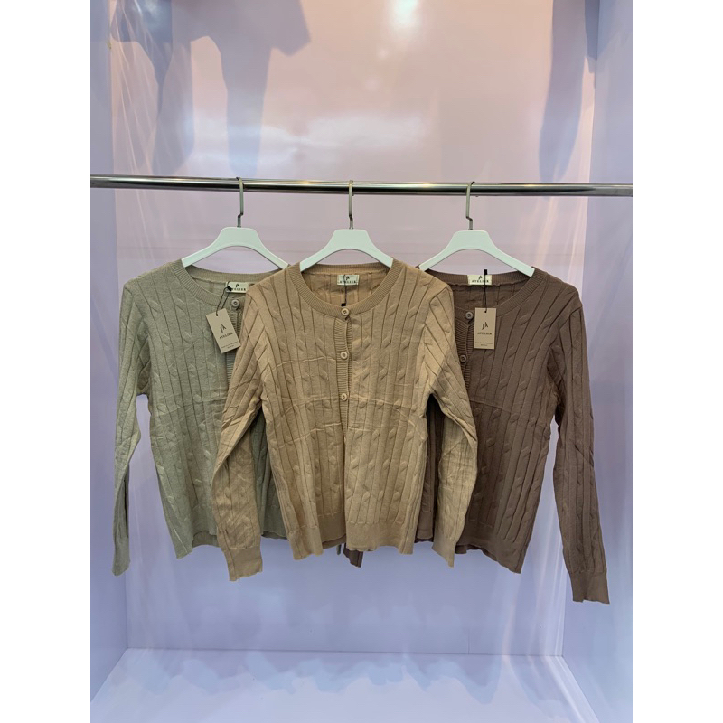 Aurelia - Sweater Rajut Wanita berkancing