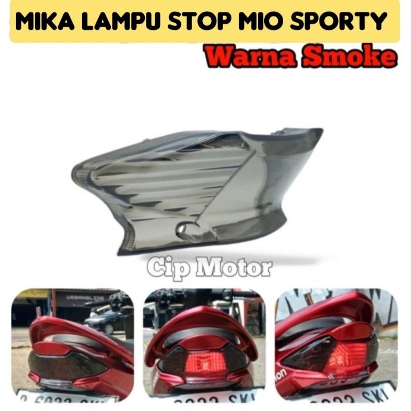 Mika Lampu Stop Mio Sporty Smile Smoke