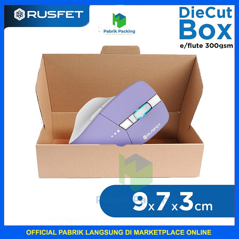 

Kardus Box Diecut Kardus Packing Kotak Box Kartun Dus Polos Satuan Rusfet 9x7x3 cm