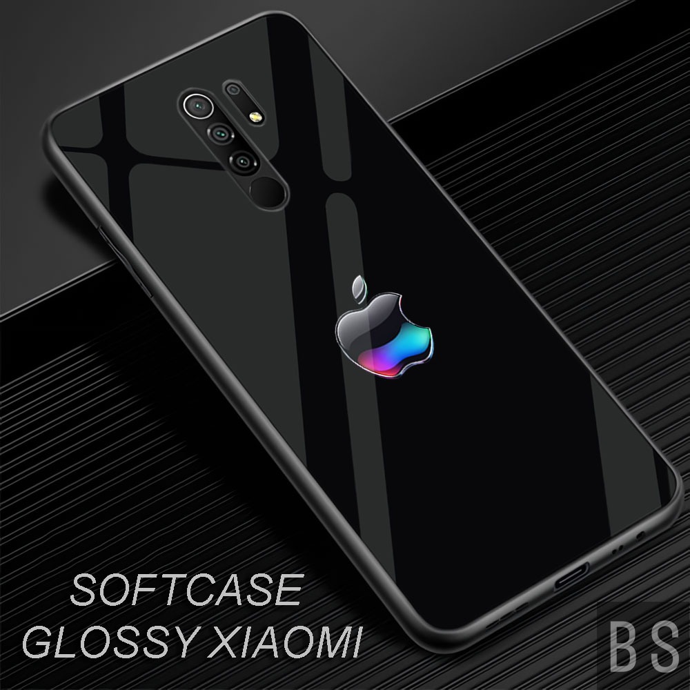 [ MK43 LOGO IPHONE ]Case Glossy HD Redmi 8,9,9C,9T,10 4G,10 5G,A1,A1+5G,Kamera Protector Kesing Sili