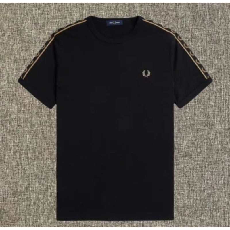 FRED PERRY TAPED GOLD ORIGINAL NEW BLACK
