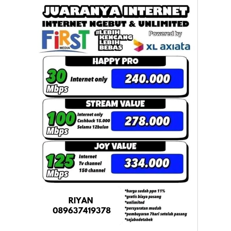 PROMO WIFI FIRST MEDIA EXTRA MURAH