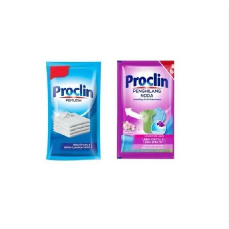 PROCLIN BLEACH PEMUTIH 25ML SACHET | PROCLIN PENGHILANG NODA 25ML SACHET | PROCLIN PEMUTIH BAJU BERN