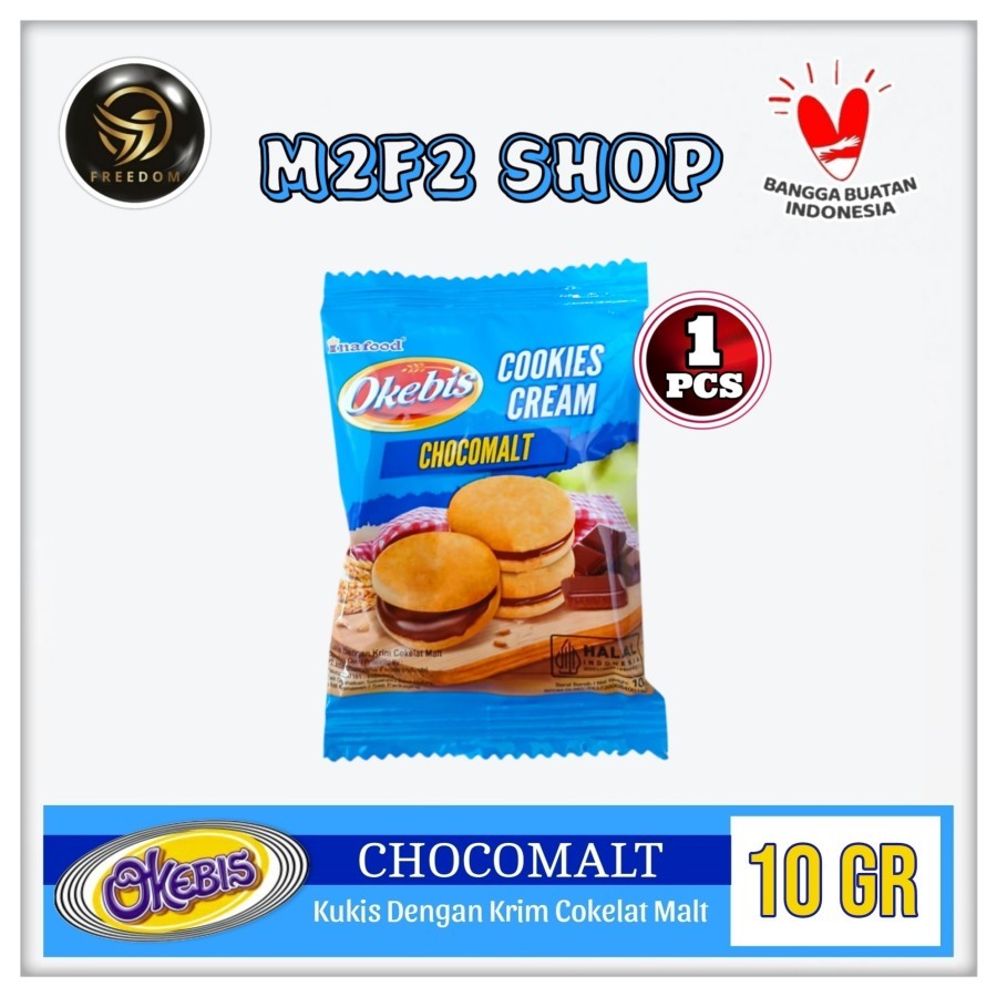 

Okebis Cookies Cream Chocomalt | Cokelat Malt Sachet - 10 gr (Kemasan Satuan)