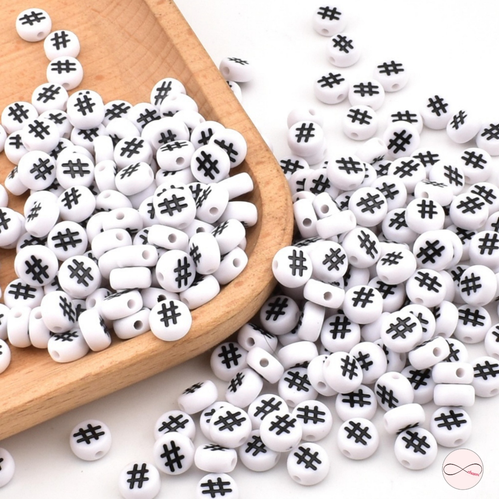 100 Pcs Manik manik Pagar Bulat Pipih DIY Aksesoris Mote Manik Bulat Pipih