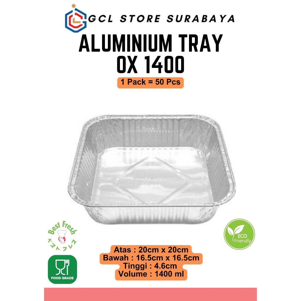 ALUMINIUM FOIL CUP I ALUMINIUM FOIL TRAY I AlumInium foil I KOTAK ALUMINIUM I OX 1400