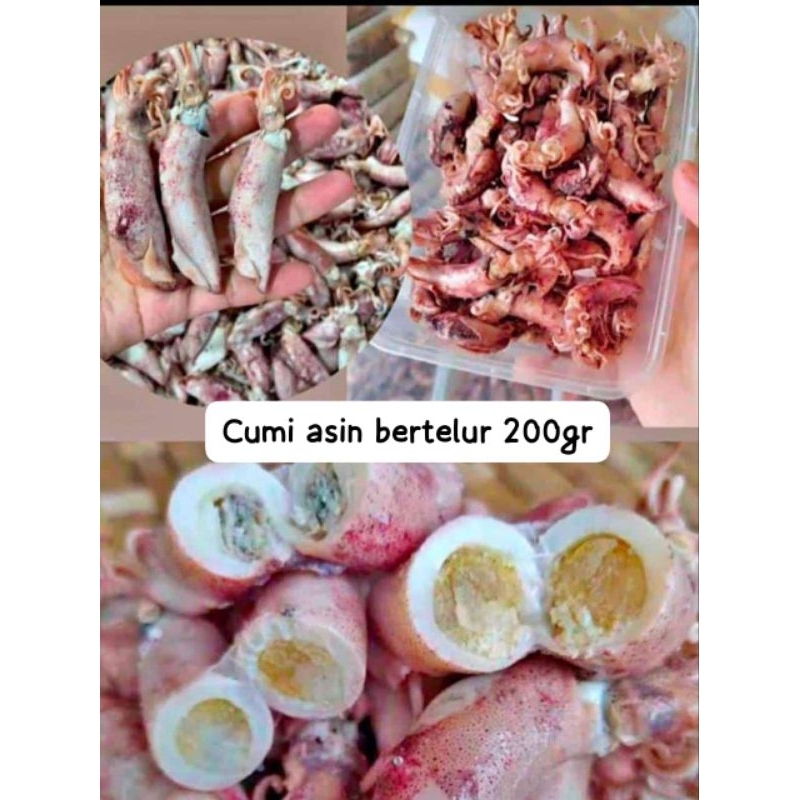 

cumi asin bertelur 200gr