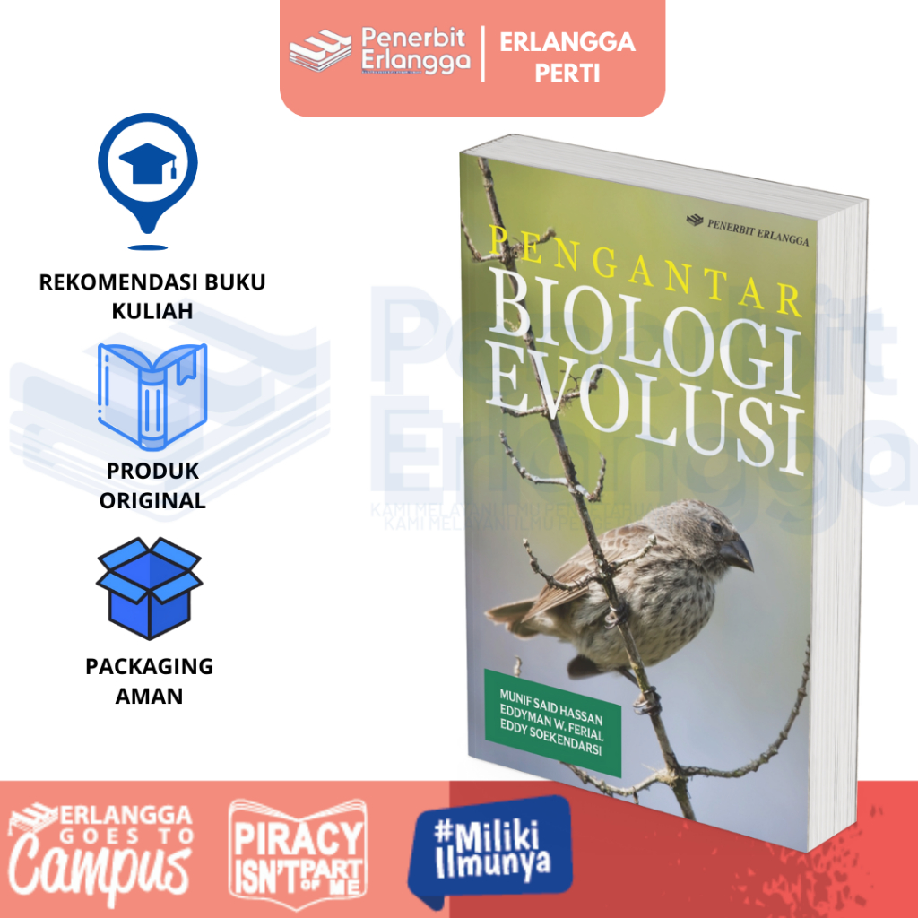 [Erlangga] Buku Referensi Mahasiswa:   Pengantar Biologi Evolusi - Buku Soshum
