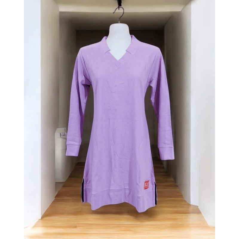 Tunik Polos Uncle West  / Tunik Kerah V-Neck Uncle West / Khusus Warna Lilac