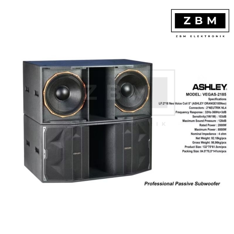 Speaker ASHLEY Subwoofer VEGAS 2185 SPEAKER Subwoofer ORIGINAL