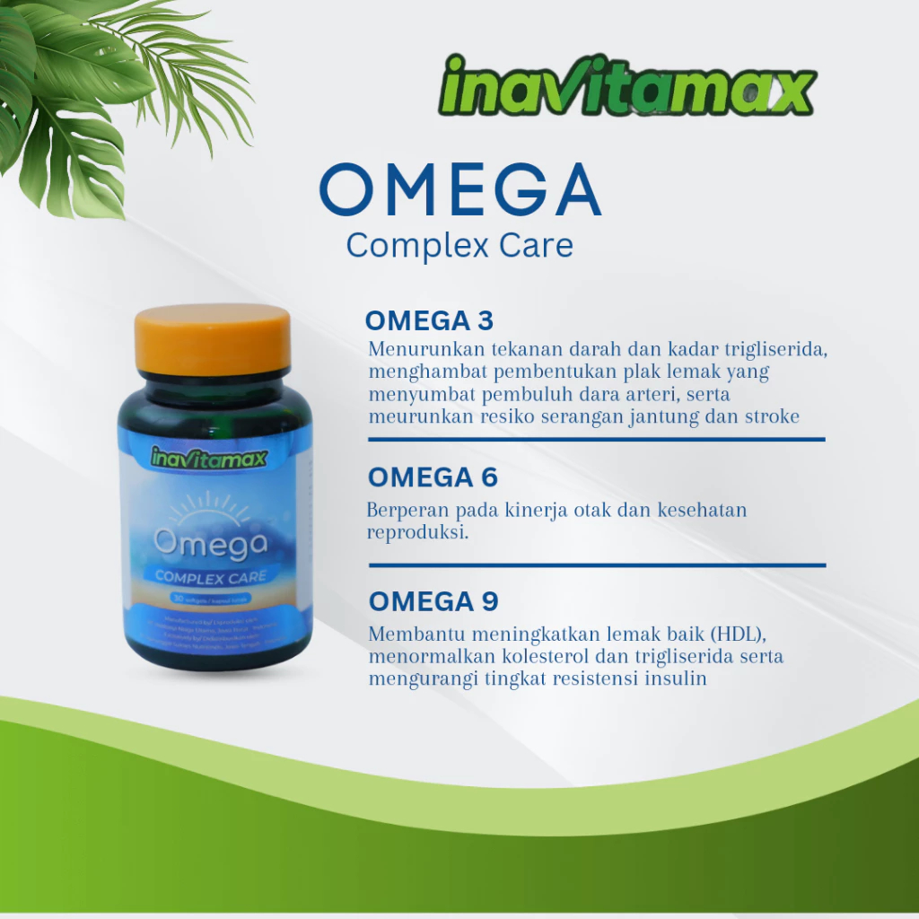 INAVITAMAX OMEGA COMPLEX CARE | INAVITAMAX OMEGA 3 SOFTCAP@30 | SUPLEMEN KOLESTEROL TINGGI OBESITAS 